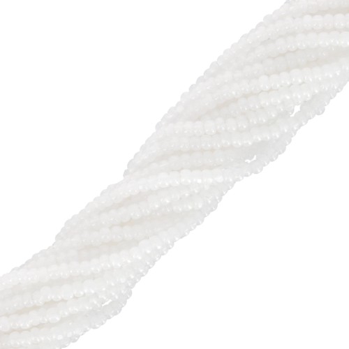 Preciosa 11/0 Charlotte cut seed beads - White Opal x20g