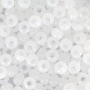 Preciosa 11/0 Charlotte cut seed beads - White Opal x20g