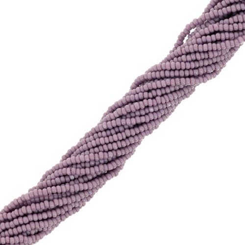 Preciosa 15/0 Charlotte cut seed beads - Opaque Lilac x9g