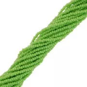 Preciosa 13/0 Charlotte cut seed beads - Opaque Green x10g