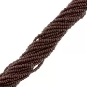 Preciosa 13/0 Charlotte cut seed beads - Opaque Chocolate x10g