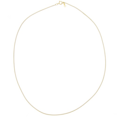 1.2mm Curb mesh necklace - Gold filled x46cm