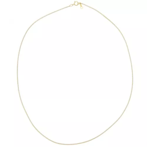 1.2mm Curb mesh necklace - Gold filled x46cm