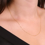 1.5mm cable mesh choker - Gold filled x46cm