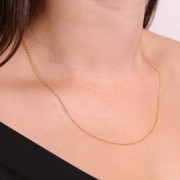 1.6mm cable mesh choker - Gold filled x46cm