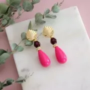 8mm spacer flower - Fine Gold plated x6