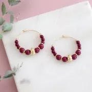 8mm spacer flower - Fine Gold plated x6