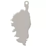 20x9mm 925 Sterling Silver Corsica Pendant x1