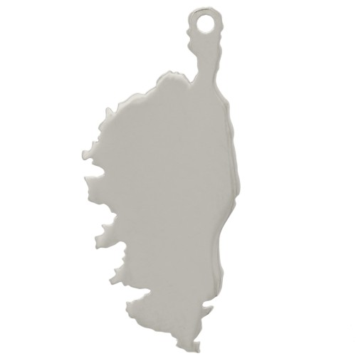 20x9mm 925 Sterling Silver Corsica Pendant x1