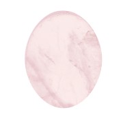 10x8mm Flat oval cabochon - palet - gemstone - Rose Quartz x1|raw }}