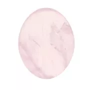 10x8mm Flat oval cabochon - palet - gemstone - Rose Quartz x1