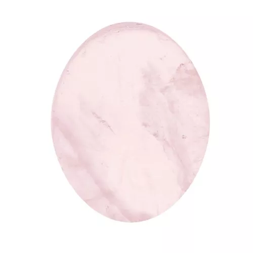 10x8mm Flat oval cabochon - palet - gemstone - Rose Quartz x1