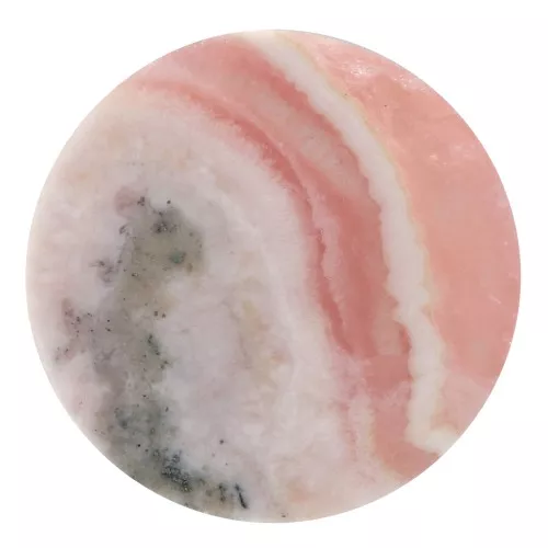 10mm Flat round cabochon - palet - gemstone - Rhodochrosite x1