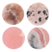 10mm Flat round cabochon - palet - gemstone - Rhodochrosite x1