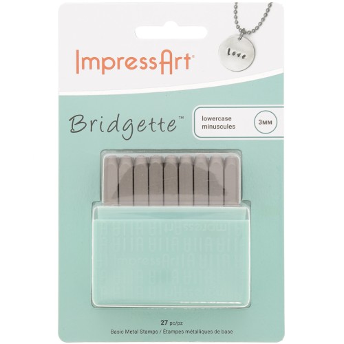 ImpressArt stamps Set - 3mm - Lowercase Alphabet BRIDGETTE x27