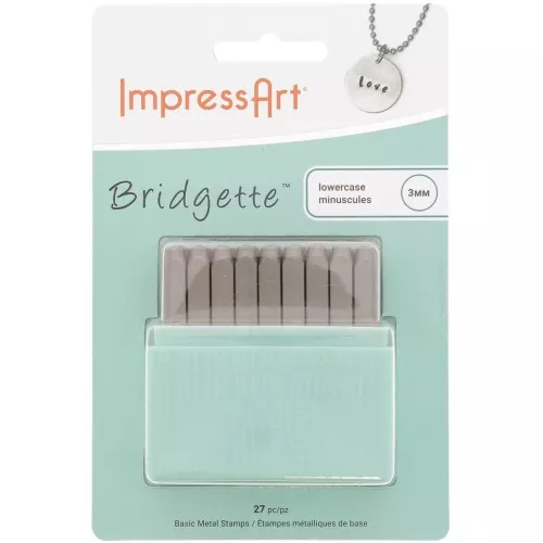 ImpressArt stamps Set - 3mm - Lowercase Alphabet BRIDGETTE x27