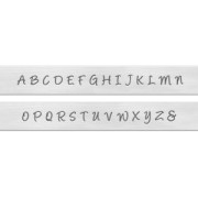 ImpressArt stamps Set - 3mm - Uppercase Alphabet BRIDGETTE x27