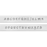 ImpressArt stamps Set - 3mm - Uppercase Alphabet BRIDGETTE x27