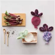 Creative Bubble Print - Crochet yarn for Tawashi Sponge - Cream x50g