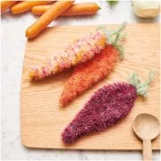 Creative Bubble Print - Crochet yarn for Tawashi Sponge - red beetroot x50g