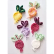 Creative Bubble Print - Crochet yarn for Tawashi Sponge - red beetroot x50g