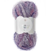 Creative Bubble Print - Crochet yarn for Tawashi Sponge - Aubergine x50g|raw }}