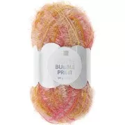 Creative Bubble Print - Crochet yarn for Tawashi Sponge - beetroot x50g