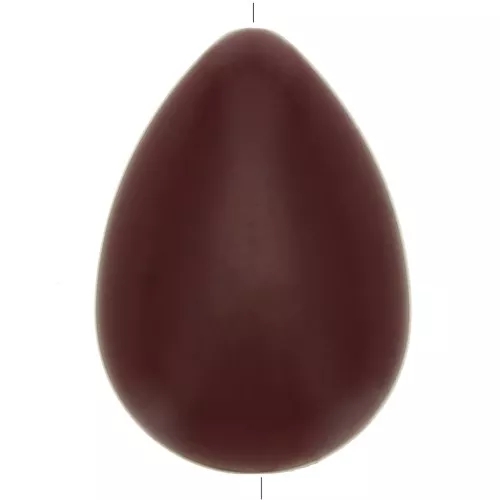 37x26mm Flat resin drop bead - Wine Lees x1