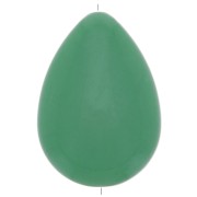 37x26mm Flat resin drop bead - Green x1
