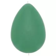 37x26mm Flat resin drop bead - Green x1