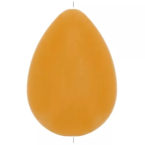37x26mm Flat resin drop bead - Mustard x1