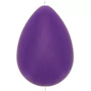 37x26mm Flat resin drop bead - Purple x1
