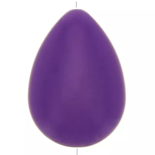 37x26mm Flat resin drop bead - Purple x1