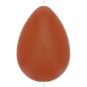 37x26mm Flat resin drop bead - Terracotta x1|raw }}