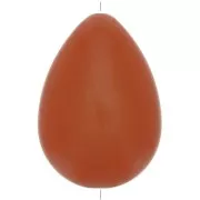 37x26mm Flat resin drop bead - Terracotta x1