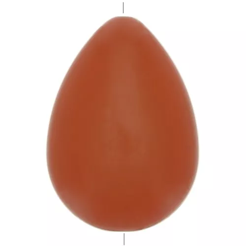 37x26mm Flat resin drop bead - Terracotta x1