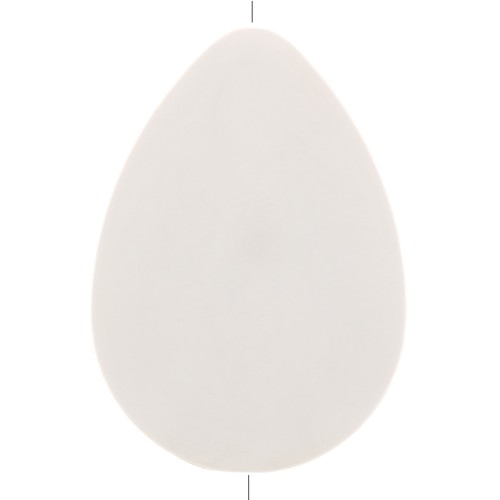 37x26mm Flat resin drop bead - Ivory x1