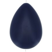 37x26mm Flat resin drop bead - Navy Blue x1