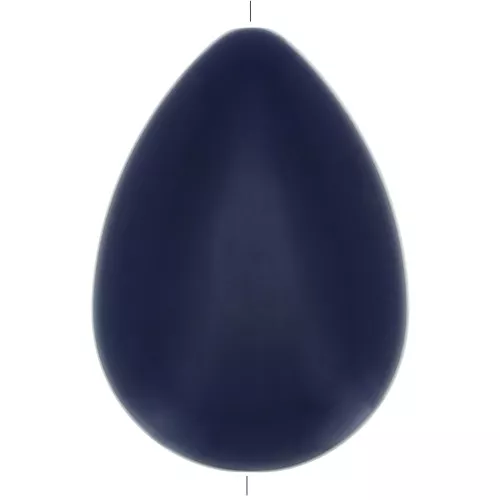 37x26mm Flat resin drop bead - Navy Blue x1