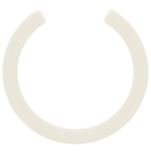 50mm Half Round Spacer for Resin hoop earrings - unbleached x1