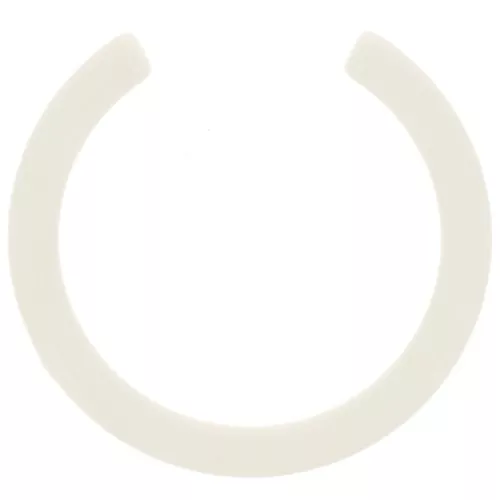 50mm Half Round Spacer for Resin hoop earrings - unbleached x1