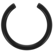 50mm Half Round Spacer for Resin hoop earrings - Black x1