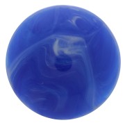 12mm Opaque Resin Cabochon - Royal Blue Marbled x1