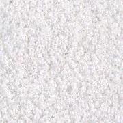 Miyuki 15/0 Seed beads 471 - White Pearl AB, 100 g