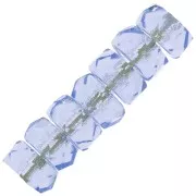 6x3mm Fire Polished faceted beads - Light Sapphire x25