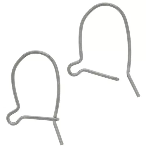 18mm 925 Sterling Silver Earrings - Black Rhodium x2