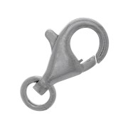 13mm 925 Sterling Silver Lobster Clasp - Rhodium Black x1|raw }}