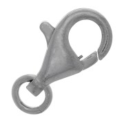 16mm 925 Sterling Silver Lobster Clasp - Rhodium Black x1|raw }}