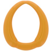 41x37mm Opaque Resin Ethnic Drop Pendant - Mustard x1