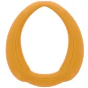 41x37mm Opaque Resin Ethnic Drop Pendant - Mustard x1